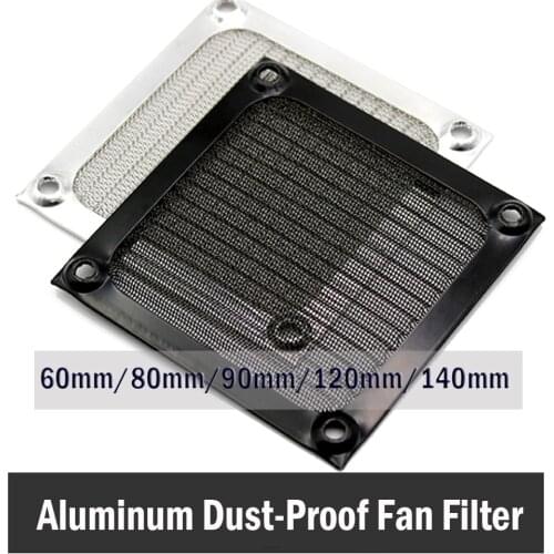 Gdstime Aluminum Dustproof Dust Filter Fan Grill Mesh Guard For PC CASE 60mm 80mm 90mm 120mm 140mm Filter