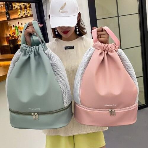 Fashion Womens Backpack Solid Color Travel Backpacks Large Capacity Oxford Cloth Waterproof Sports Bags Casual Simple Yoga Bags