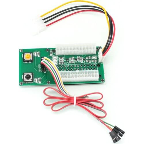 Dual and Three Power Supply Starter Board Synchronous 4PIN IDE 24PIN Cable with Switch Extender Cable Card For BTC Miner Mining