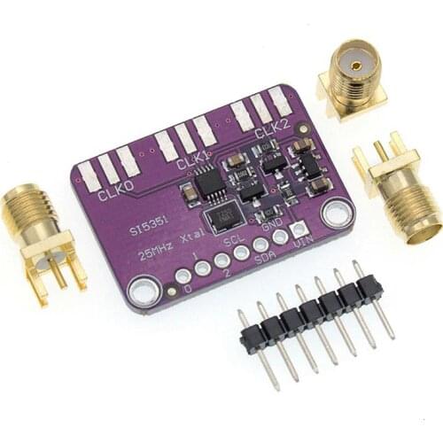 Si5351A Si5351 I2C 25MHZ Controller Clock Generator Board 8KHz To 160MHz 3-5VDC For IDE