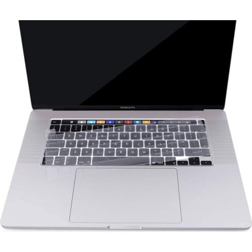 Silicone English Euro Keyboard Cover Skin For 2020 MacBook Pro 13 inch A2338 M1 A2289 A2251 & 2019 MacBook Pro 16 inch A2141