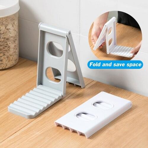 Spatula Lids Holder Foldable Storage Shelf Spoon Rest Tableware Holder Draining Rack Mat Organizer Kitchen Storage Tool