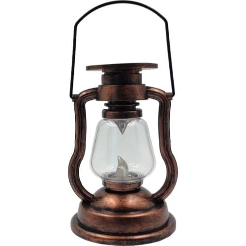 Solar Retro Lantern Warm White IP65 Waterproof Hanging Light Multifunctional Decoration For Outdoor Camping Hiking