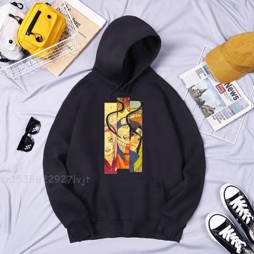 Three Legends Hoodys Man Hoody Japan Anime Print Hoodys Hip Hop Street Clothes Autumn Simplicity Hooded Crewneck Hoodie Men