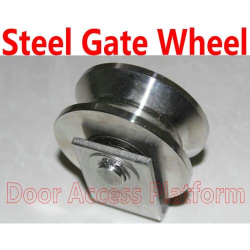 Stainless Steel Gate Roller wheel Door Opener Automatic door locker Gate Pulley Sliding Operator Gate Opening access door kit