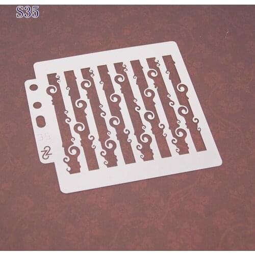 Wave Plastic Layering Stencils for DIY Scrapbooking/photo album Decorative Embossing DIY Paper Cards Crafts