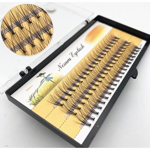 1 box of 60 grafted eyelashes, false eyelashes, natural individual eyelashes, small eyelashes, eyelash extension tools