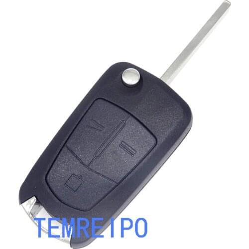 10pcs/lot Replacement Key Remote Shell cover 3 Button fit for Vauxhall Opel Case Blank