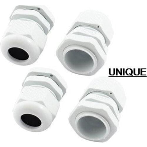 4Pcs Waterproof Gland Connector M20x1.5 w Nut for 6-12mm Dia Cable Wire