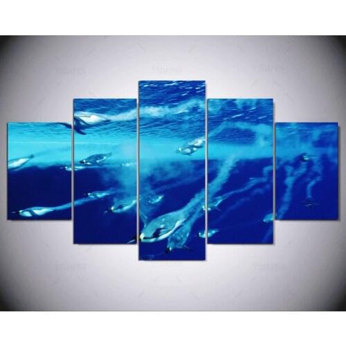 5 panel HD printed painting Antarctic Ocean canvas home decor wall art picture for living room kn-170
