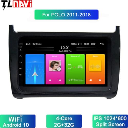 Android 10 For Car Radio Volkswagen-POLO 2011-2016 Multimedia Video Player Navigation GPS