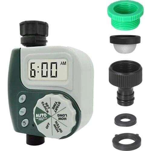 Automatic Water Timer Outdoor Garden Irrigation Controller 1-Outlet Programmable Hose Faucet Timer Automatic Watering Device