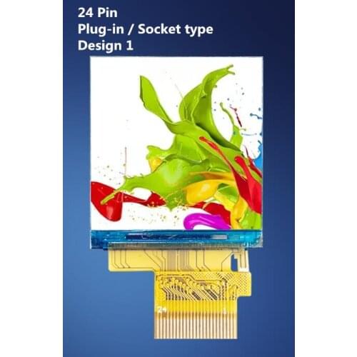 1.3 inch IPS LCD colorfull display Vertical screen panel 240x240(RGB) resolution ST7789 24 pins Plug-in 3/4 wire SPI