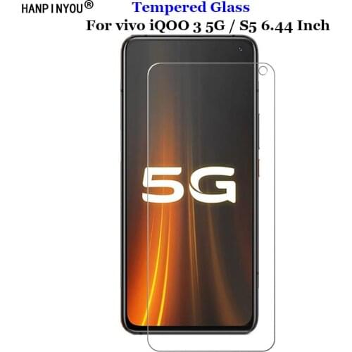 For vivo iQOO 3 5G 6.44" Full Cover Clear Tempered Glass 9H 2.5D Premium Screen Protector Film For vivo S5 X30 Pro