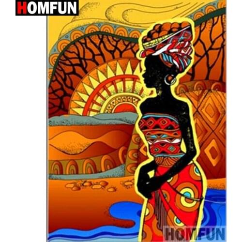 HOMFUN Full Square/Round Drill 5D DIY Diamond Painting "Oil painting" Embroidery Cross Stitch 5D Home Decor Gift A15121