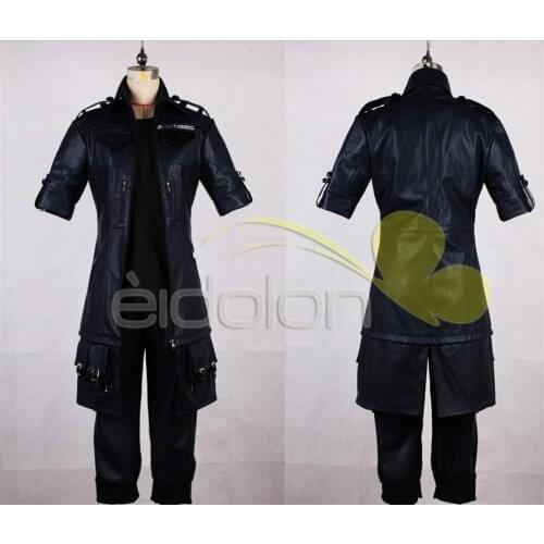 Final Fantasy 15 The King Noctis Cosplay Costume Outfit PU Leather Jacket+Pants+Glove Halloween Adult Costumes for Women Custom