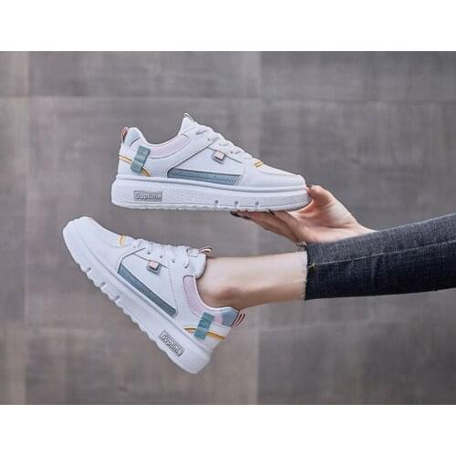 Women Flats 2021 Autumn Platform Running Shoes Women Non Slip White Shoes Ladies Comfort Lace Up Casual Shose Zapatillas Mujer