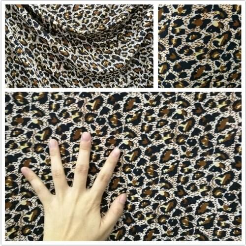 Leopard Stripe Fabric Knit Fabric 4 Side Stretch Micro Fiber Fabric Sewing Material DIY Cosplay Swimwear Gymnastic Leotart