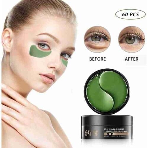 Seaweed Hyaluronic Acid Eye Mask Fully Absorb Nutrients Natural Moisturizing Patches Remove Dark Eye Wrinkl Anti Age Eye Mask