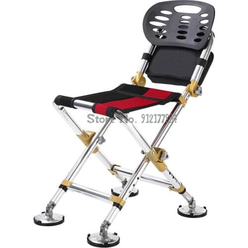 Multifunctional Portable Fishing Chair All Terrain Reclining Fishing Chair Taiwan Fishing Chair Thickening Folding Fishing Stool
