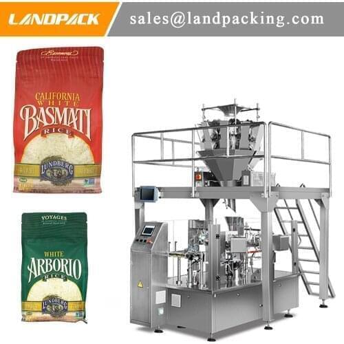 Multi Head Linear Weigher Rice Rotary Filling Machine Precise