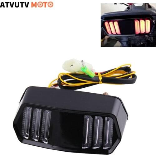 Motorcycle LED Tail Light Running Stop Brake Rear Warning Turn Signal Indicator Lamp for Honda MSX125 CBR650F CTX700 CTX700N