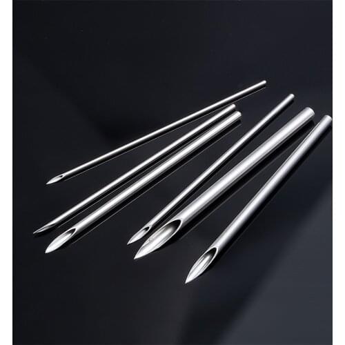 5/30pcs Disposable Sterile Body Piercing Needles Medical Surgical Steel for Navel Nipple Ear Nose Lip Tattoo Piercing Tools Kit