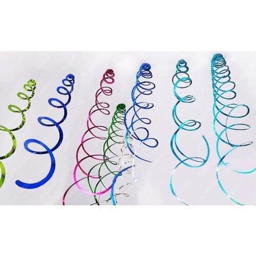 New 6pc/pack Ceiling Hanging Swirl Decoration Metallic For Wedding Christmas Halloween Birthday Party Decoration Baby Shower Boy