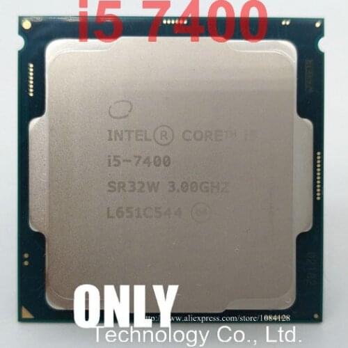 Original Processor Intel i5 7400 Quad Core 3.0GHz LGA 1151 TDP 65W 6MB Cache 14nm With HD Graphics Desktop CPU