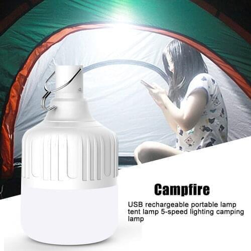 USB Rechargeable LED Camping Lamp Portable Lantern Tent Light 5 Lighting Model Camping Light For Outdoor Camping Hilking Travel