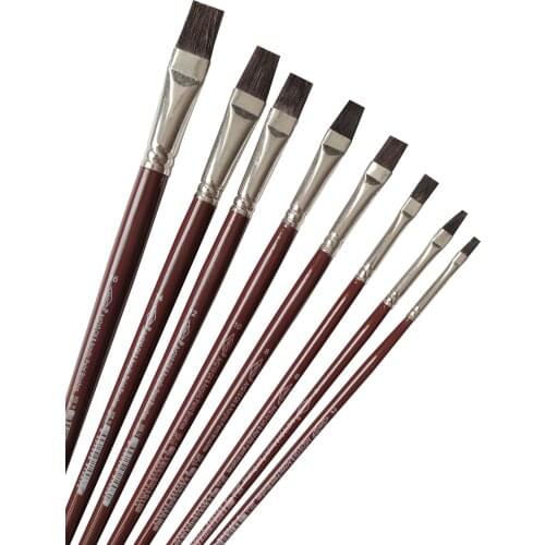 210 ear of Ox Horsehair Flat Oil Painting Brush-No:6 Single Brush