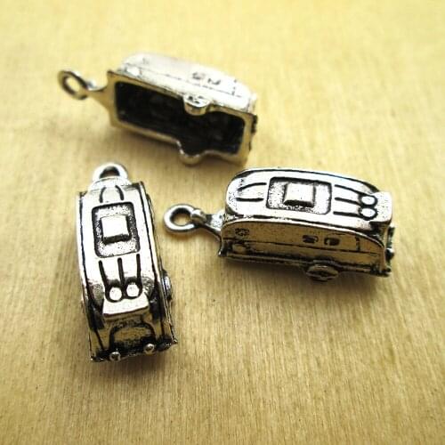 10pcs-- 23mm x 6mm Trailer Charms Trailer Charms pendants ,DIY Supplies DIY necklace/ bracelets charms antique silver tone