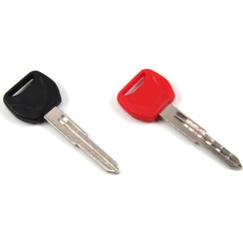 Uncut Blade Blank Key For Honda Silver Swing 400 Motorcycle Accessories With Logo Red BLACK