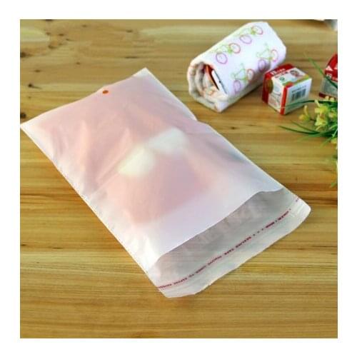 Retail Milk White Plastic Self Adhesive Package Bag Socks Underwear Clothing Selfadhesive Packaging Bags