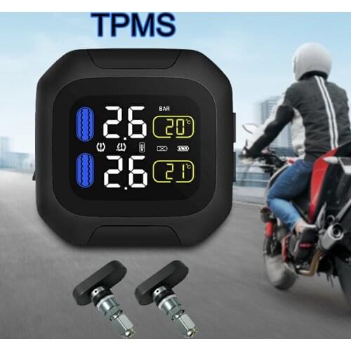 Motorcycle Tire Pressure Monitoring System TPMS with 2 Sensor for Motor Bike M3TH Car Styling