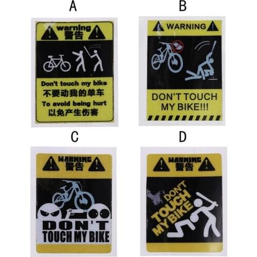 Reflective Cycling stickers Waterproof warning stickers for road bike MTB Fixed Gear Frame Decoration for safety