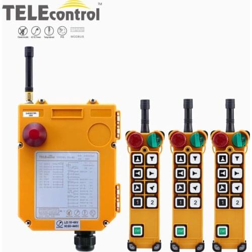 TELECRANE TELEcontrol UTING F24-8D Wireless Remote Control 3 Transmitters+1 Receiver for Hoist Crane