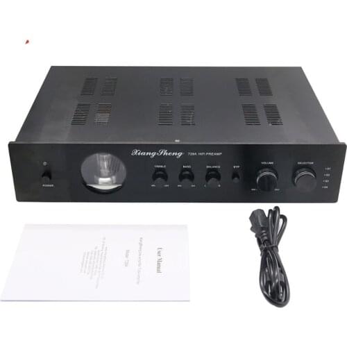 XiangSheng 728A Vacuum Tube PreAmplifier 12AT7 12AU7 6Z4 With Tone (100V-240V)