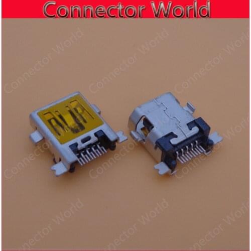 10-100pcs/lot Mini micro USB jack charging port socket 10p 10 pin female SMD connector Interface 10Pin replacement repair parts