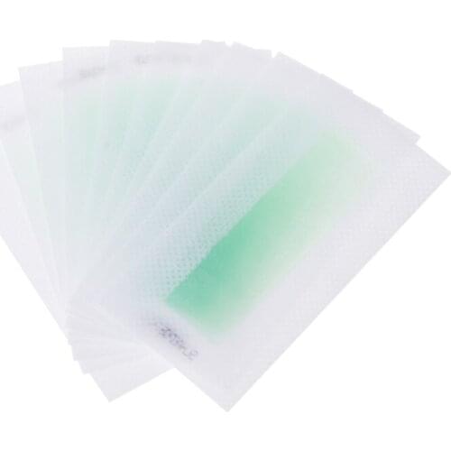 10x Hair Removal Depilatory Epilator Cold Wax Strips Paper Pad For Face Nonwoven
