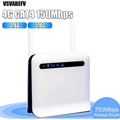 4G Wifi Router Unlocked Dual Band 750Mbps 3G/4G SIM Card Modem Unlocked 4G FDD/TDD With RJ45 Lan Port Support 32 Wifi Users