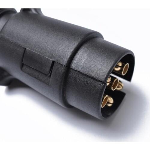 7 Way RV Trailer Signal Light Plug Socket Connector Electrical Connection