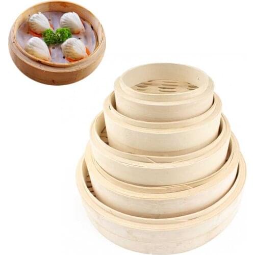 Bamboo Steamer Steamer Basket Steaming Rack One Layer Food Rounded Dumpling Bread Chinese Food Cookware Kitchenware Tools 1pcs
