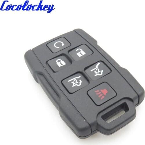 Cocolockey Replacement Remote Keys Car Key Shell for GMC Silverado SIERRA CANYON 2014-2017 6Buttons Keyless Enter CAR STYLING