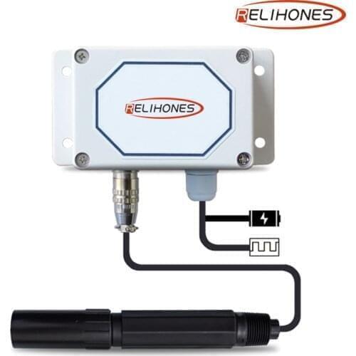 Ammonium Ion ISE Transmitter sensor probe RS-485 MODBUS RTU 4~20mA 0-5V 0-3.3V real time long term monitor 7X24H job