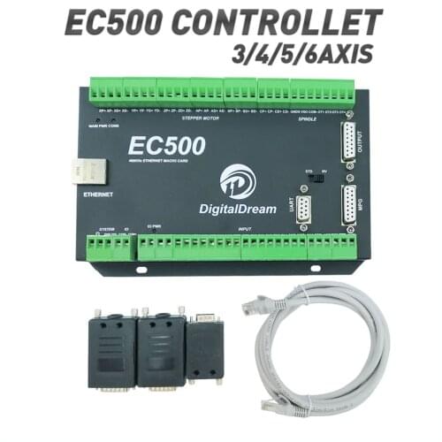 EC500 CNC Ethernet motion controller EC500 3/4/5/6 axis upgrade Mach3 USB motion controller milling machine control card