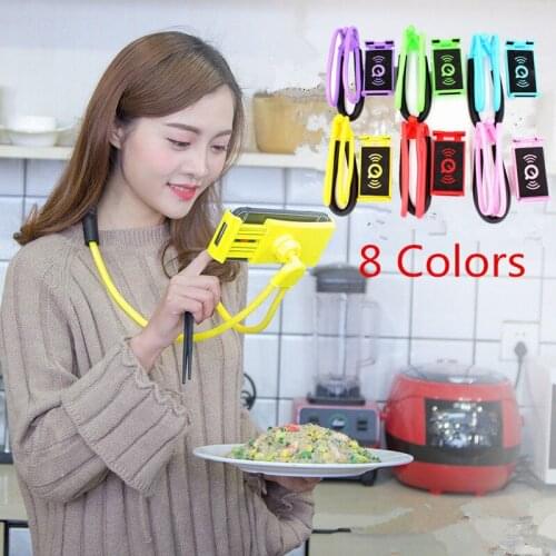 Flexible Neck Lazy Bracket Mobile Phone Stand Holder Mount for Samsung iPhone