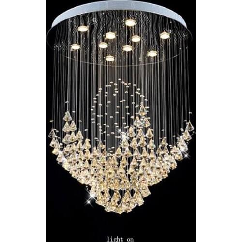 Modern Lighting Crystal Chandelier Luxury Crystal Clear Led Electrical Appliance Ceiling Lamp For Dining Room Interior Interior