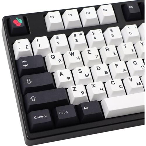 Korean Russian Font pbt Keycap Cherry Profile Dye Subb Keycaps For Mx Switches GK61 64 68 Corsair STRAFE K65 K70 G710+ Key Cap