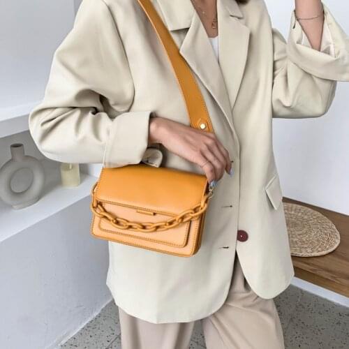 2021 Summer Lady Shoulder Handbag Female Beautiful Fashion Cross Body Bag Chain Design New Mini Pu Leather Flap Bags for Women